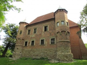 Zamek Dębno - widok od zachodu